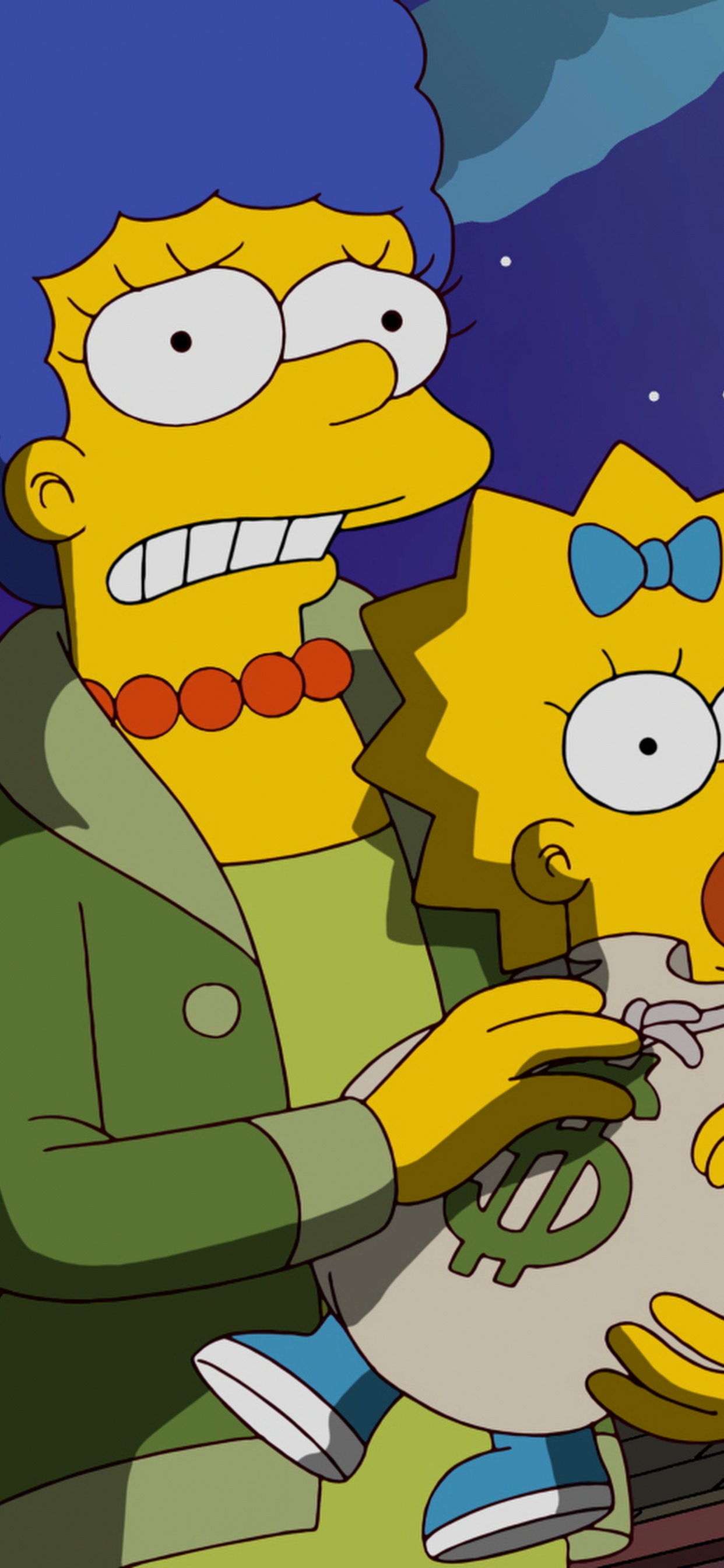 Обои Хэллоуин Симпсоны ужасы, Хэллоуин ужасов, Симпсоны - 27 Сезон, Дом ужасов, Дом ужасов ХХVI в разрешении 1242x2688