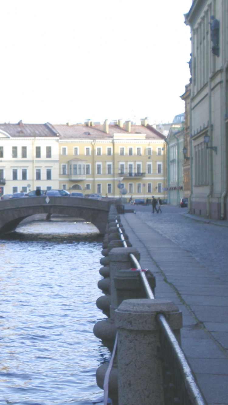 Обои канал, миллионная улица, водный путь, вода, здание в разрешении 750x1334