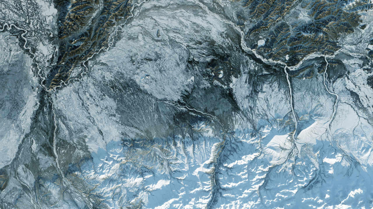 Обои вода, космос, мороз, гидроресурсы, замораживание в разрешении 1280x720