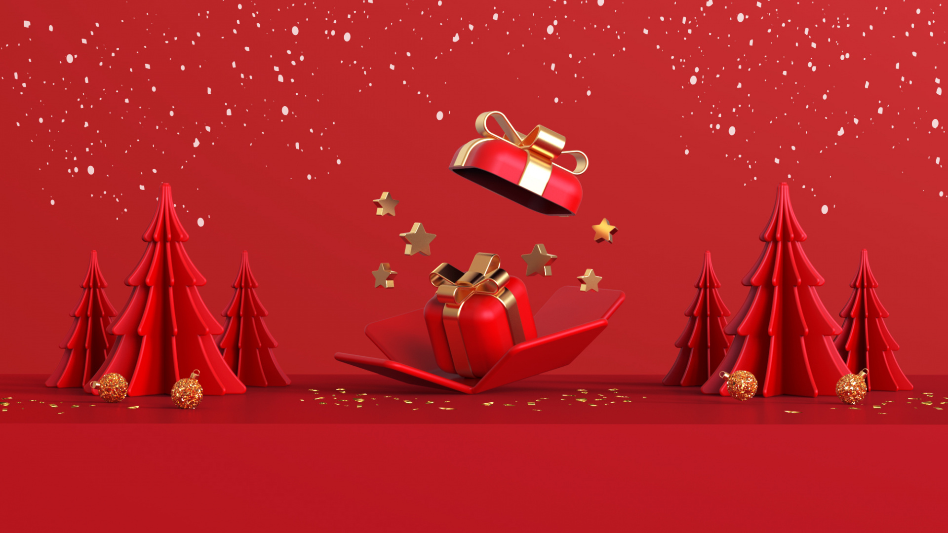 Обои Новый год, Рождество, фестиваль, вечеринка, арт в разрешении 1920x1080