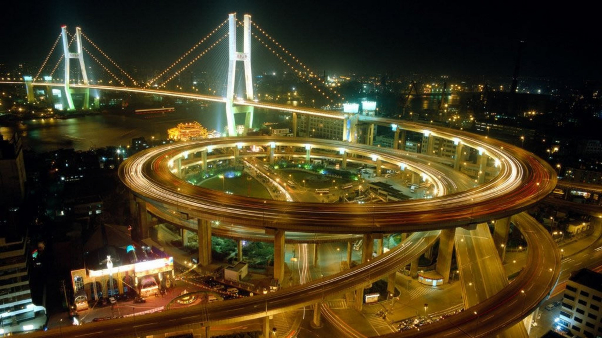 Обои ночь, ориентир, метрополия, город, городской пейзаж в разрешении 1920x1080