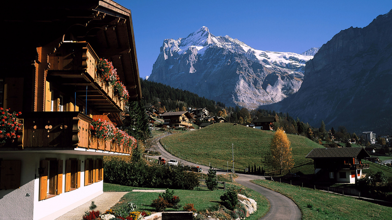 Обои природа, Лондон, горный рельеф, гора, горный хребет в разрешении 1366x768