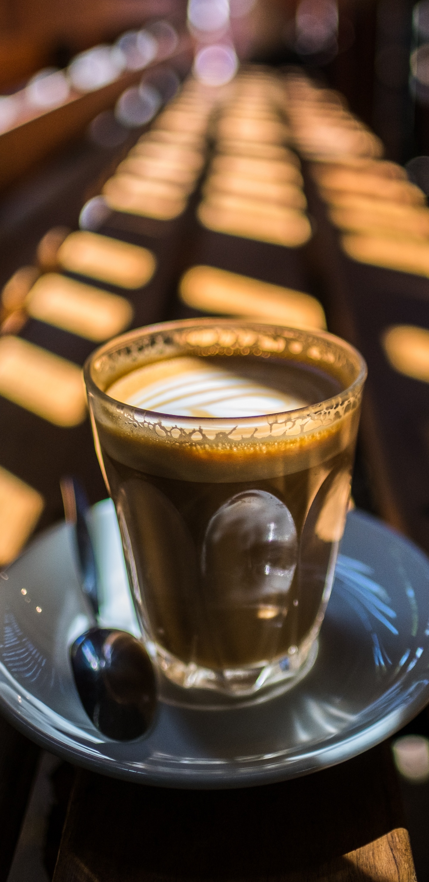 Обои кофе, кофейня, напиток, кофе эспрессо, бистро в разрешении 1440x2960