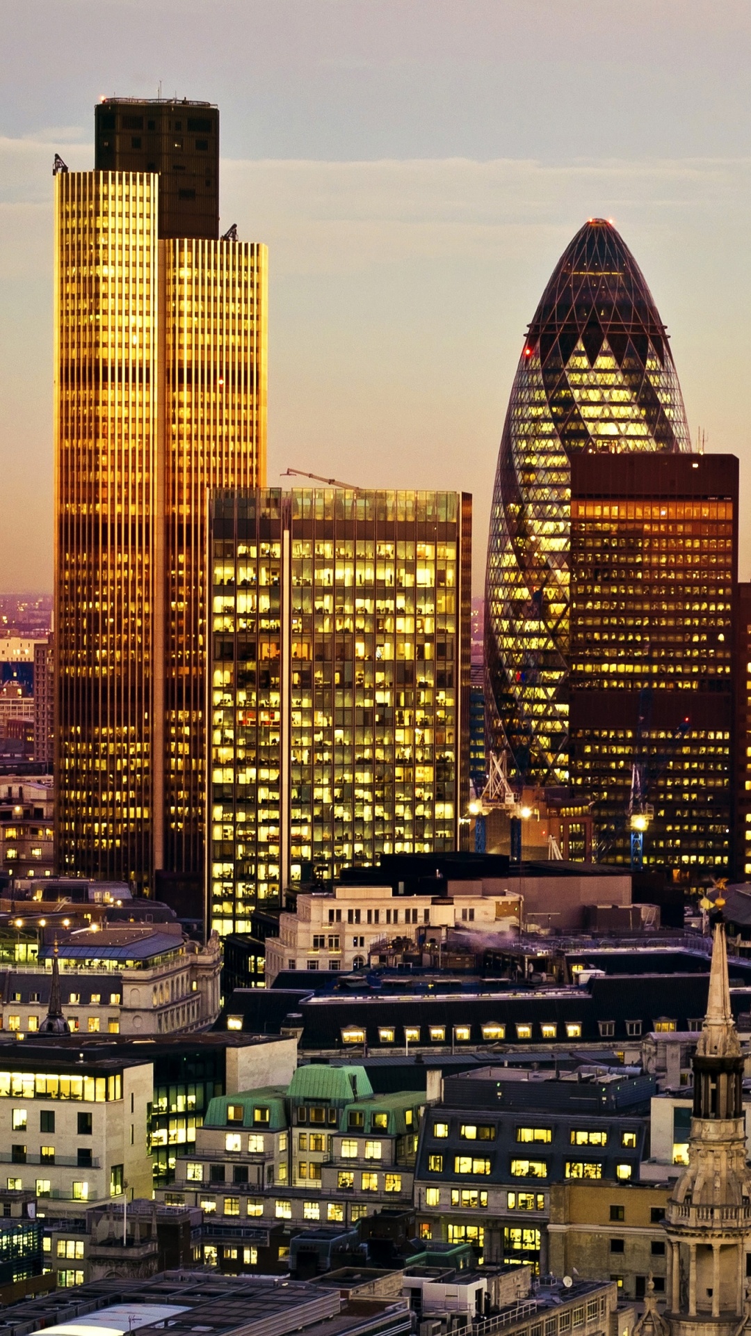 Обои городской пейзаж, город, городской район, метрополия, линия горизонта в разрешении 1080x1920