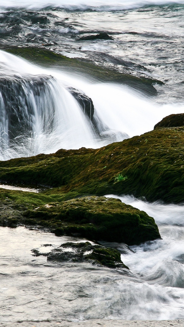 Обои водопад, гидроресурсы, водоем, природа, вода в разрешении 720x1280