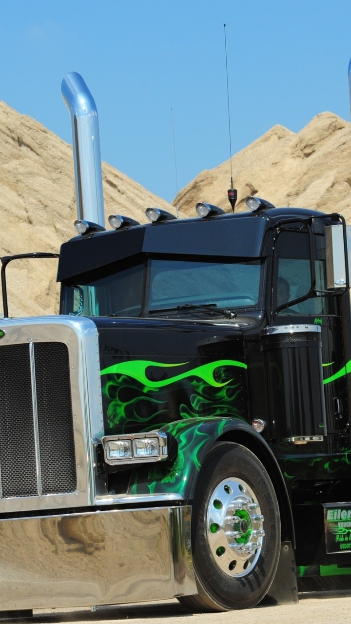 Обои большегруз, Петербилт 379, грузовик, авто, транспорт в разрешении 720x1280