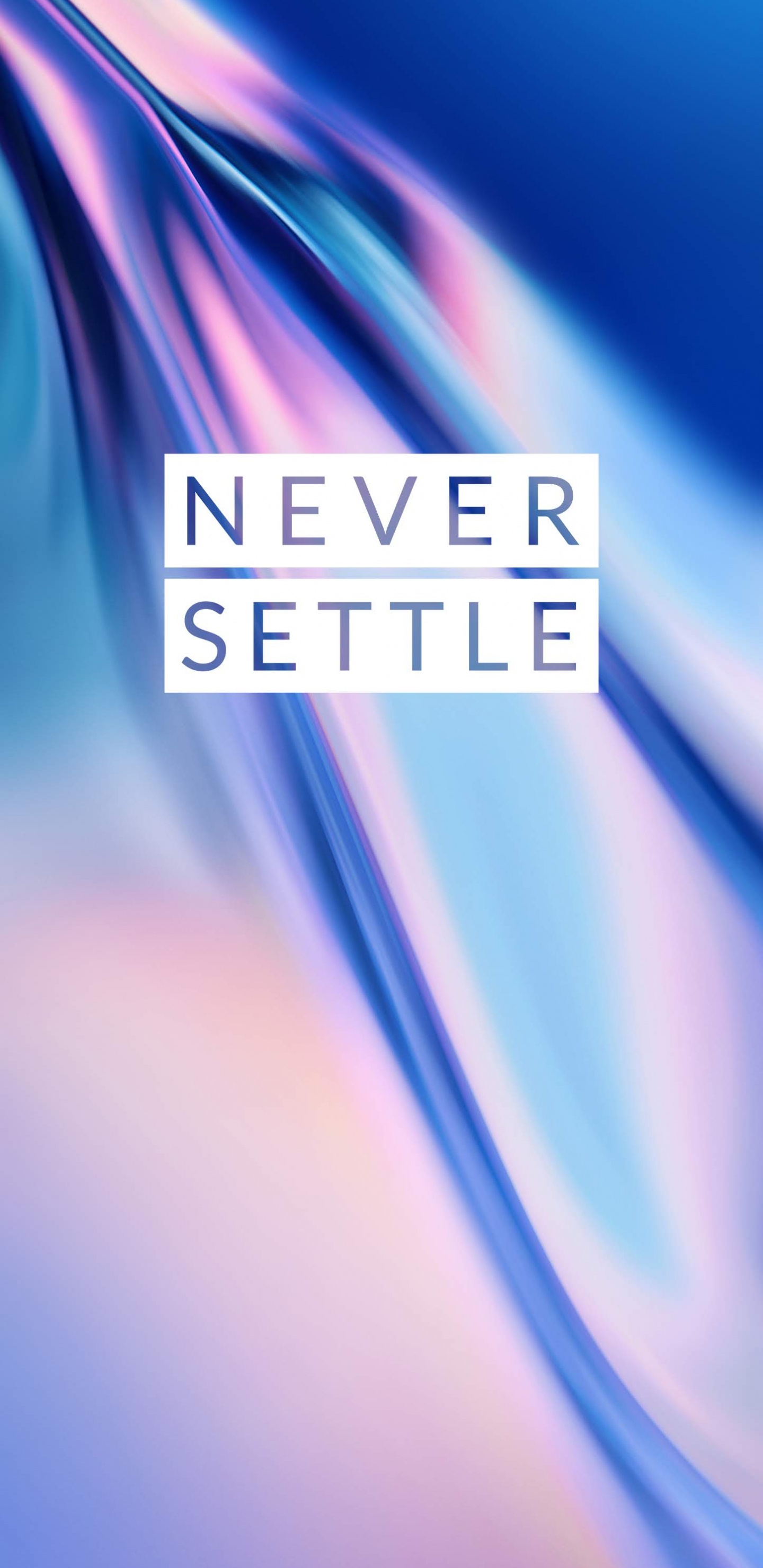Обои OnePlus 7 Pro, oneplus 7t, OnePlus 6T, синий, текст в разрешении 1440x2960