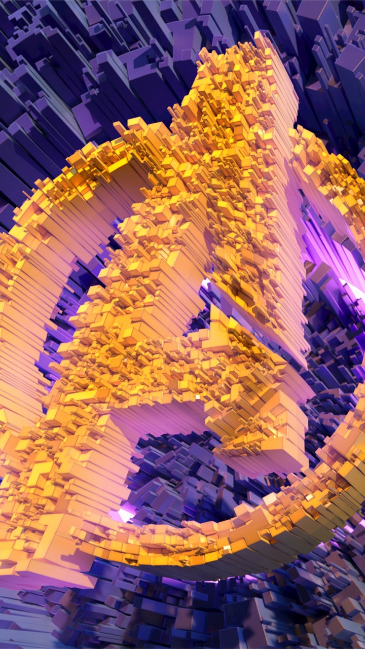 Обои архитектура, лого, пурпур, круг, растение в разрешении 720x1280