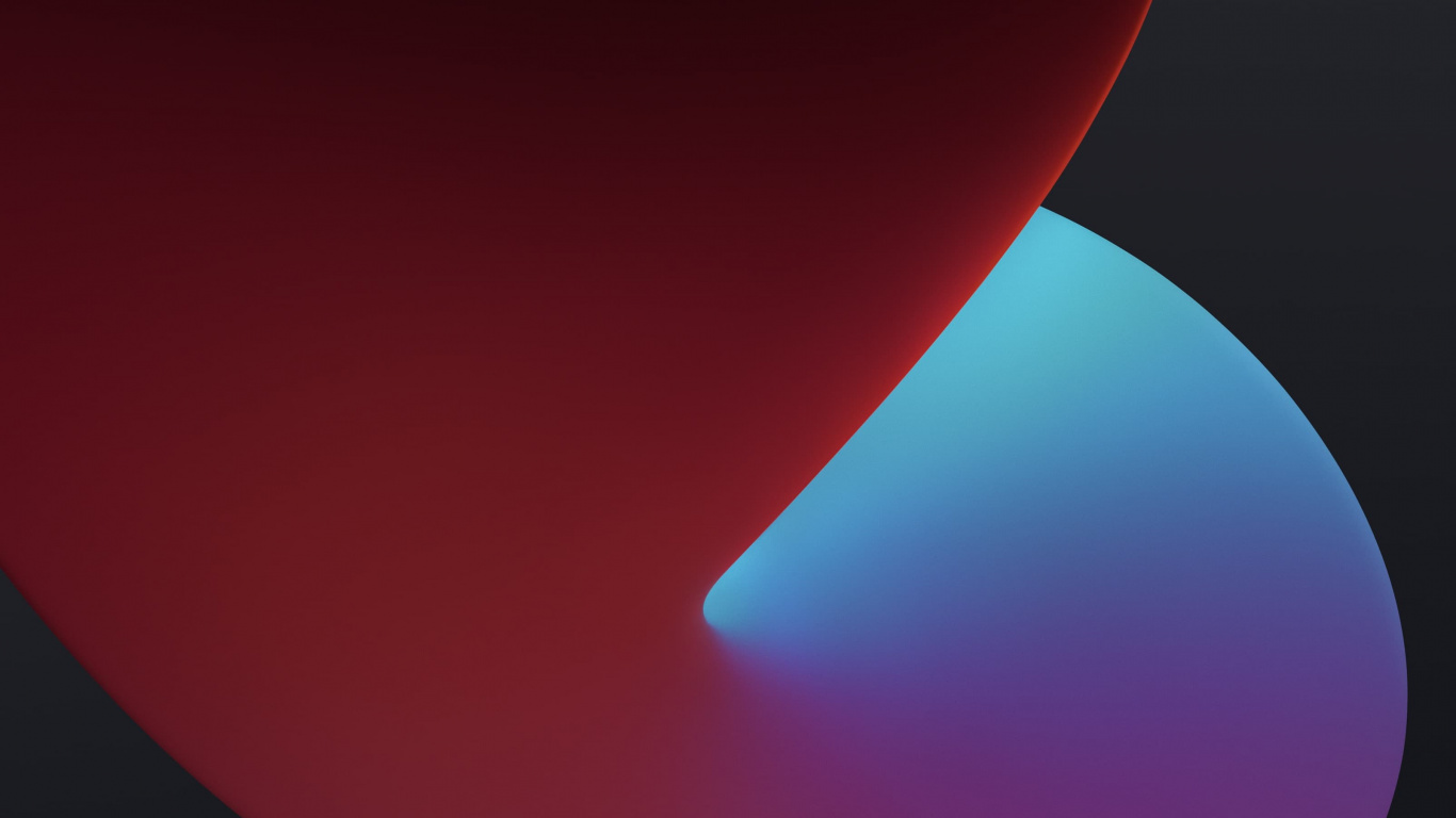 Обои айпад, apple, iPad 8, яблоко, iOS 14 в разрешении 1366x768