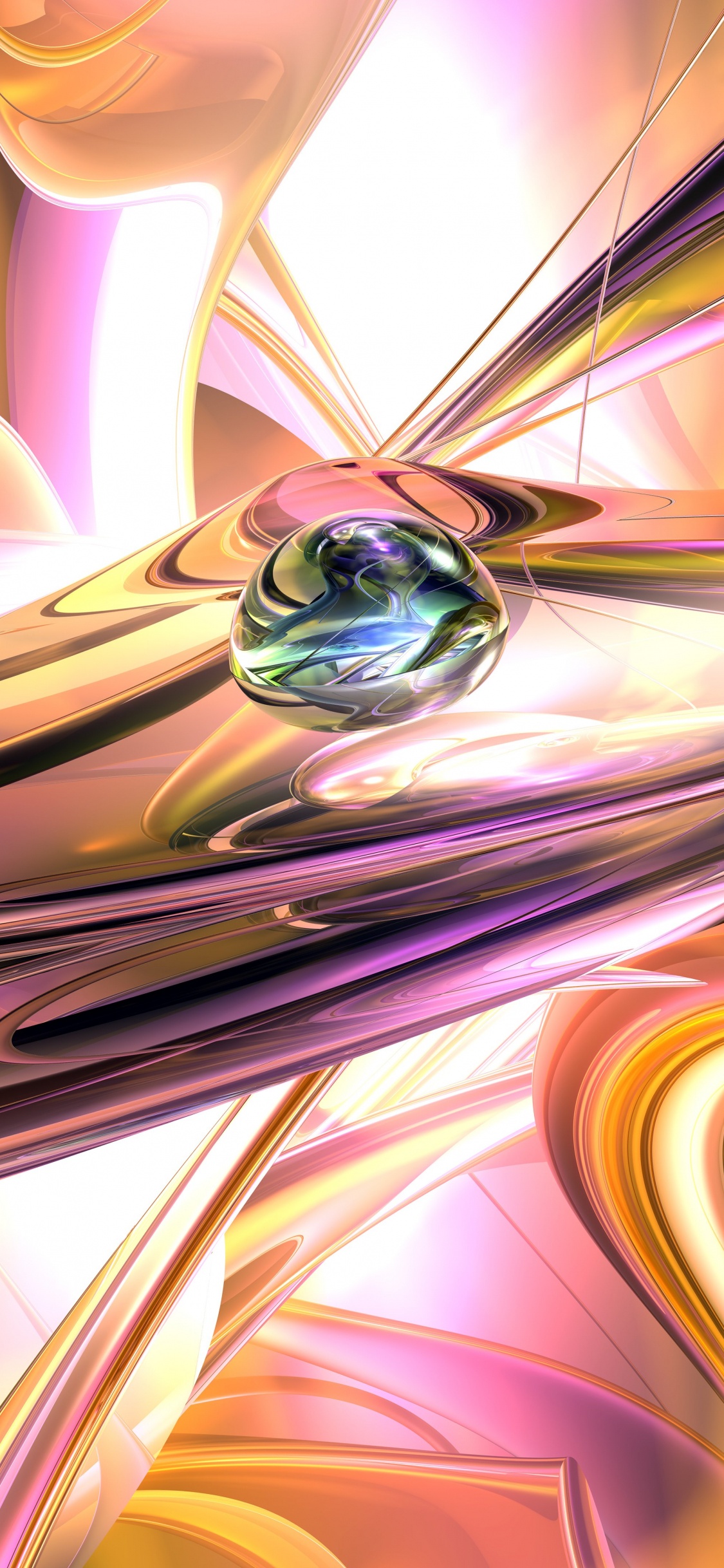 Обои фрактальное искусство, аниме, графика, арт, искусство в разрешении 1125x2436