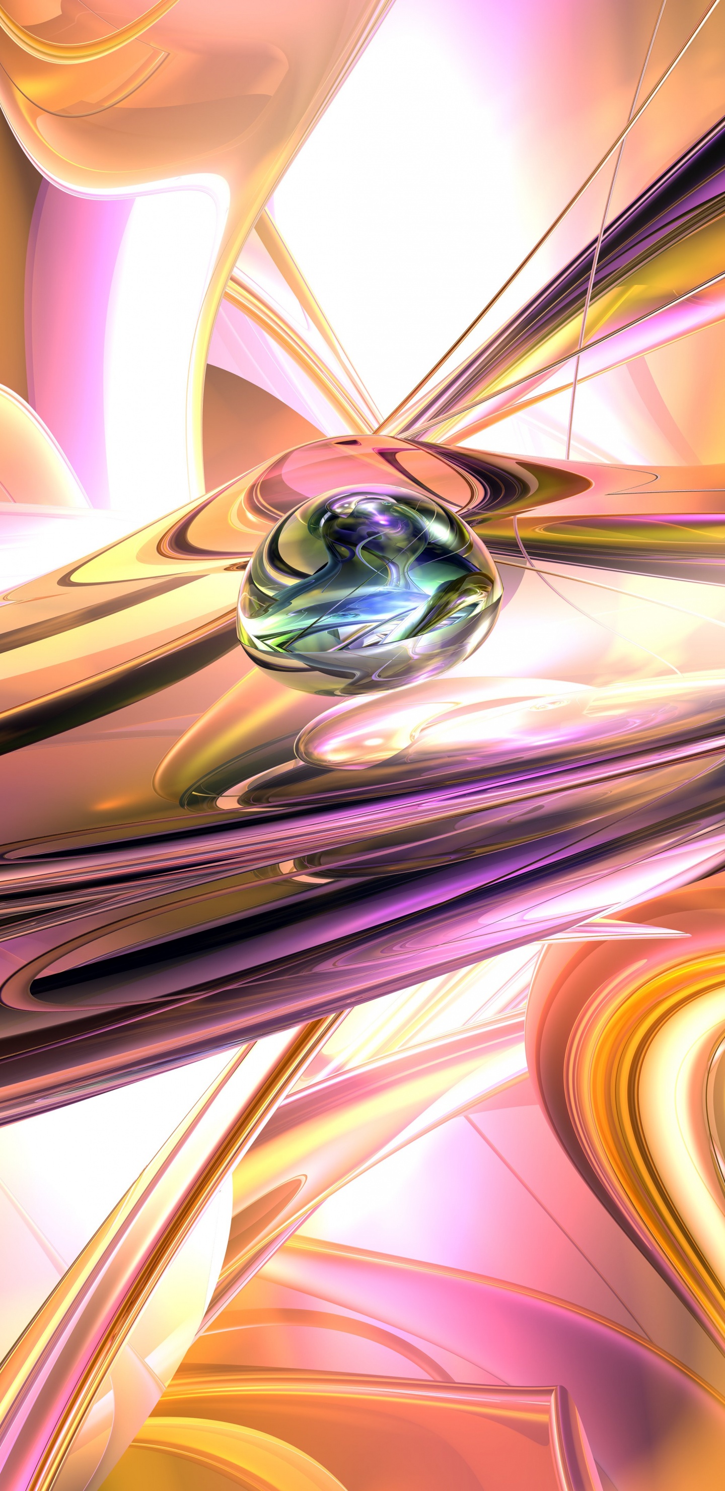 Обои фрактальное искусство, аниме, графика, арт, искусство в разрешении 1440x2960