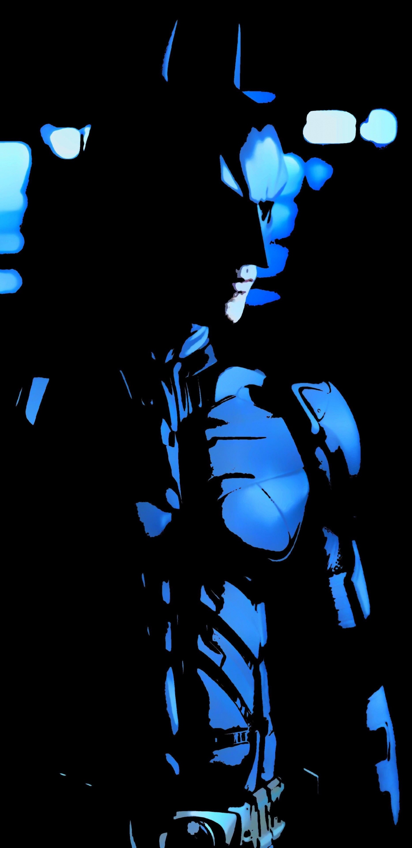 Обои темнота, Бэтмен, Джокер, Альфред Пенниуорт, Двуликий в разрешении 1440x2960