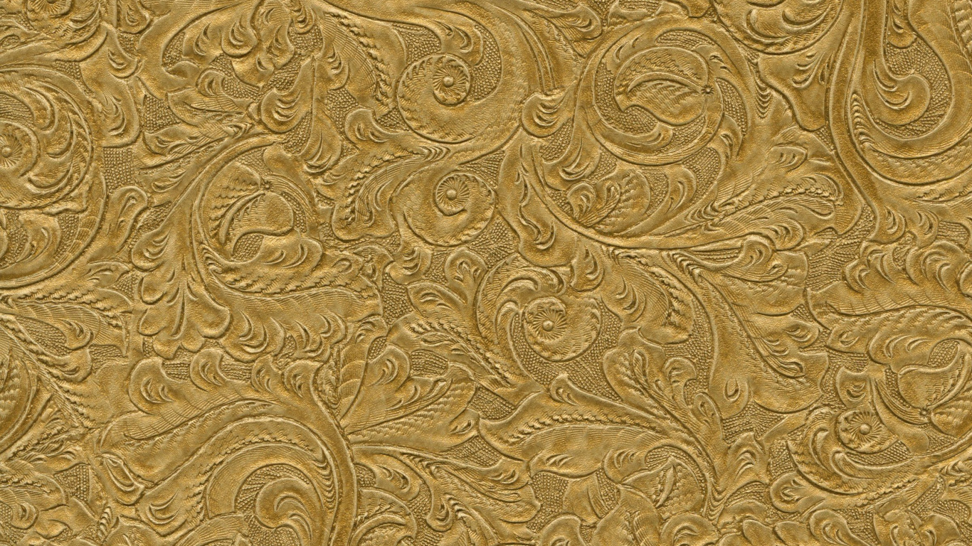 Обои узор, золото, дизайн в разрешении 1366x768