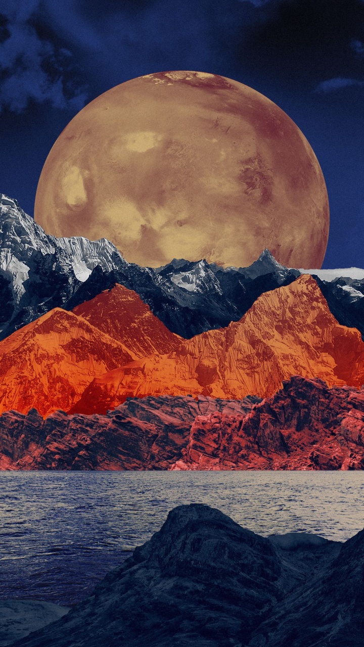 Обои Марс, земля, природа, атмосфера, дневное время в разрешении 720x1280