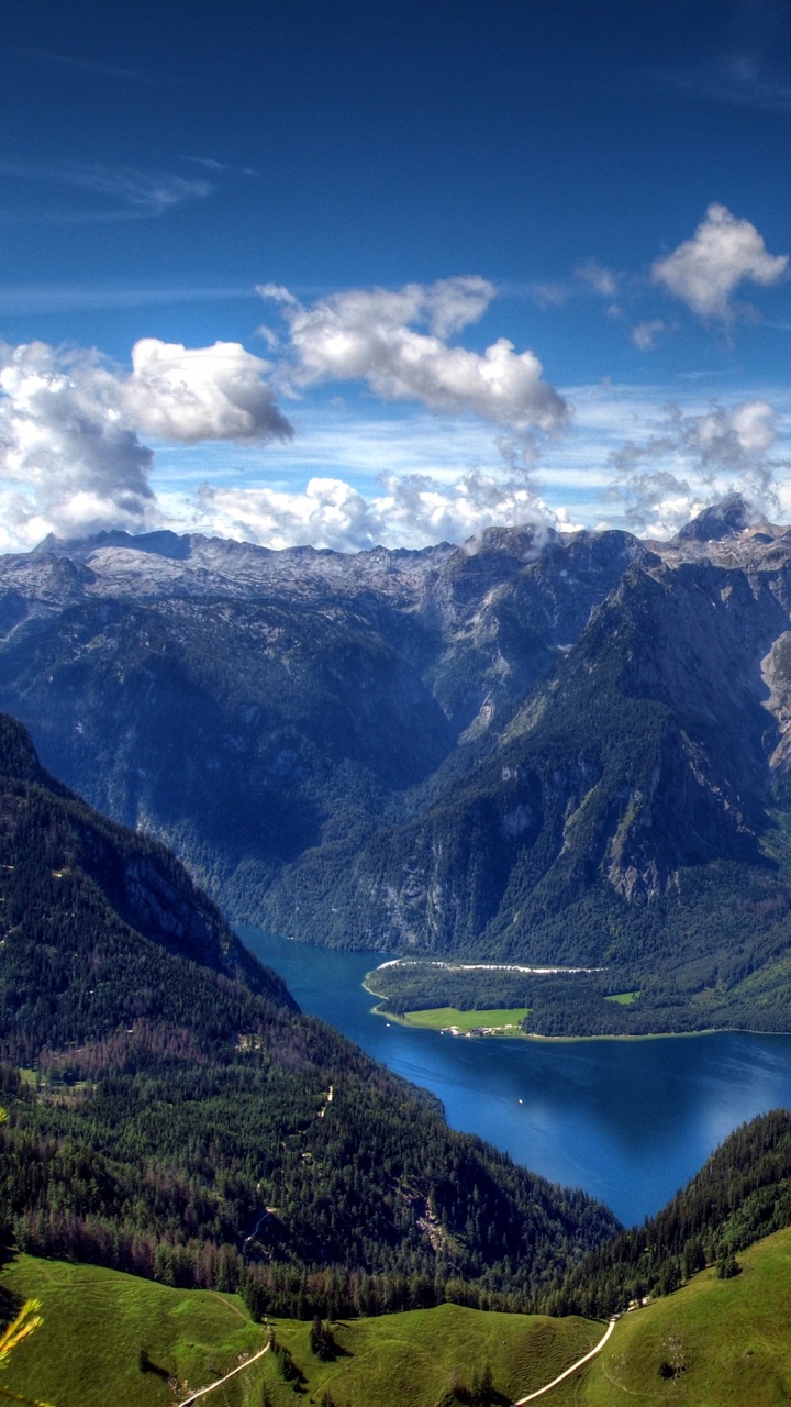 Обои горный рельеф, гора, горный хребет, нагорье, дикая местность в разрешении 720x1280