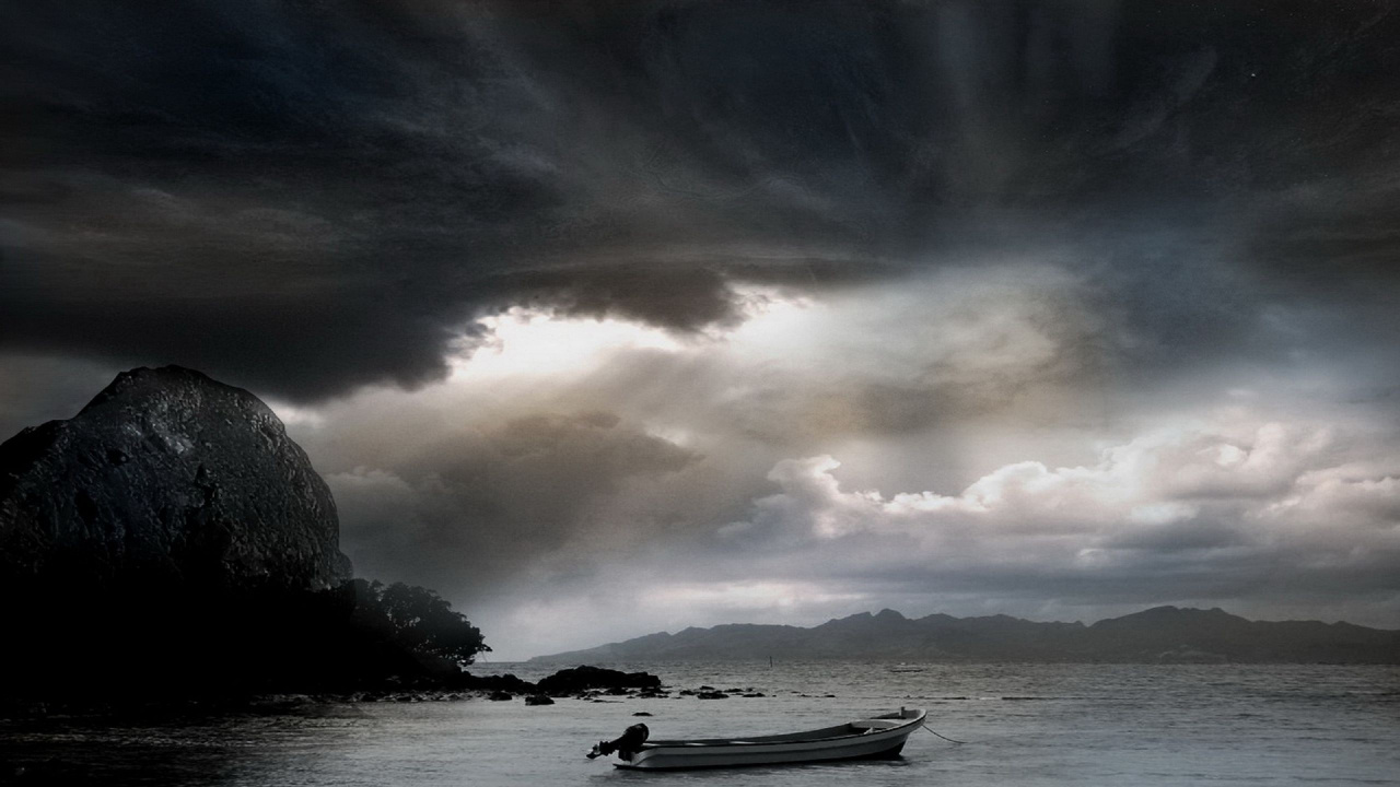 Обои облако, вода, море, суперячейка, буря в разрешении 1280x720