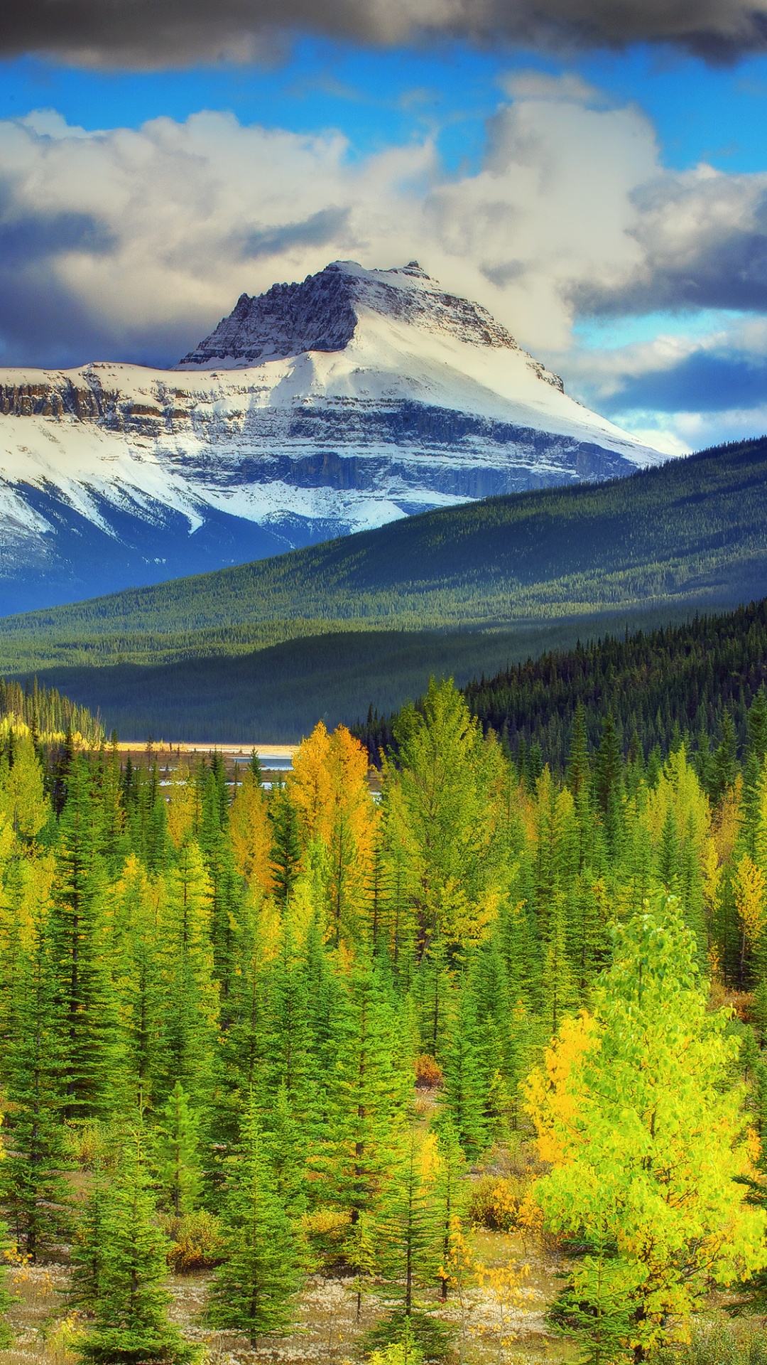 Обои моренное озеро, банфф, парк, природа, дикая местность в разрешении 1080x1920