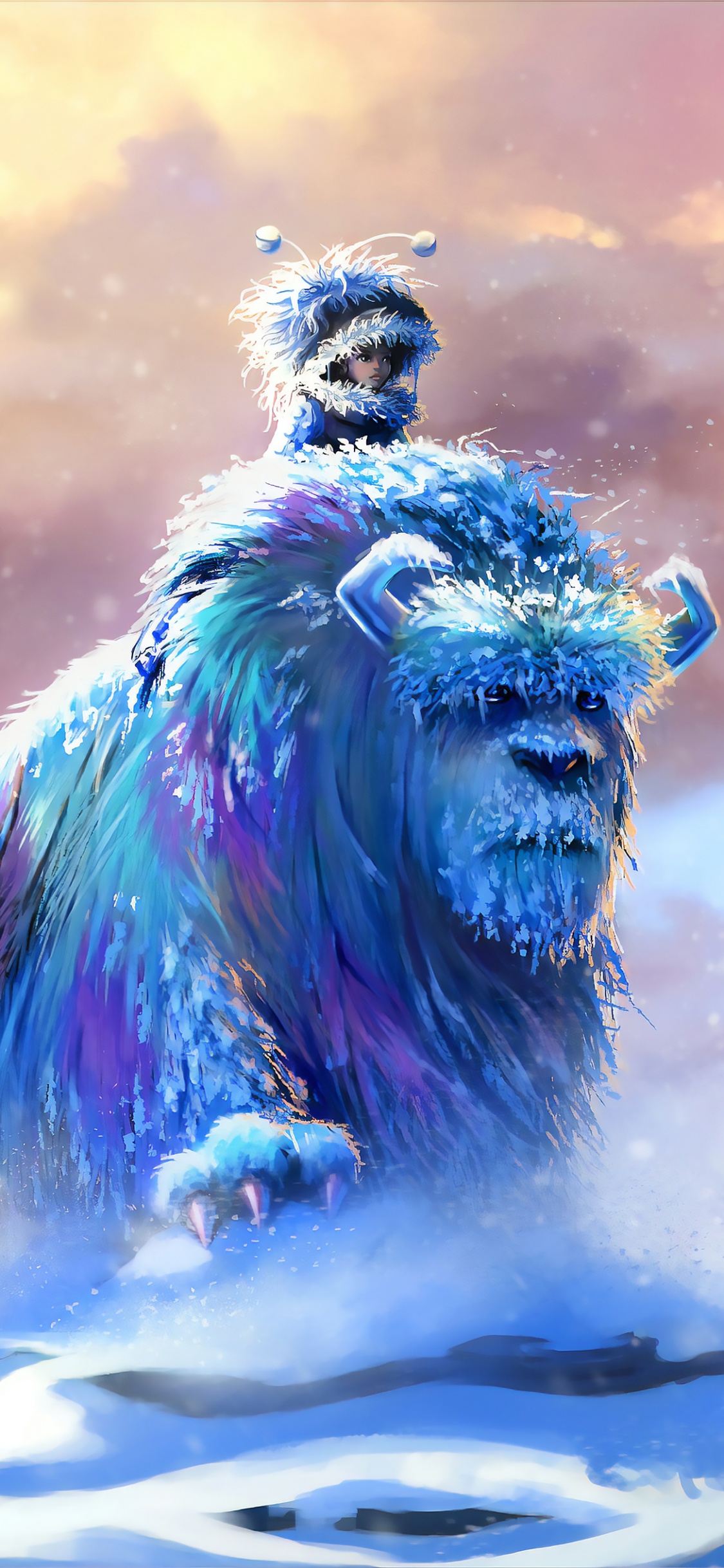 Обои Салли и Майк, мифология, иллюстрация, арт, вымышленный персонаж в разрешении 1125x2436