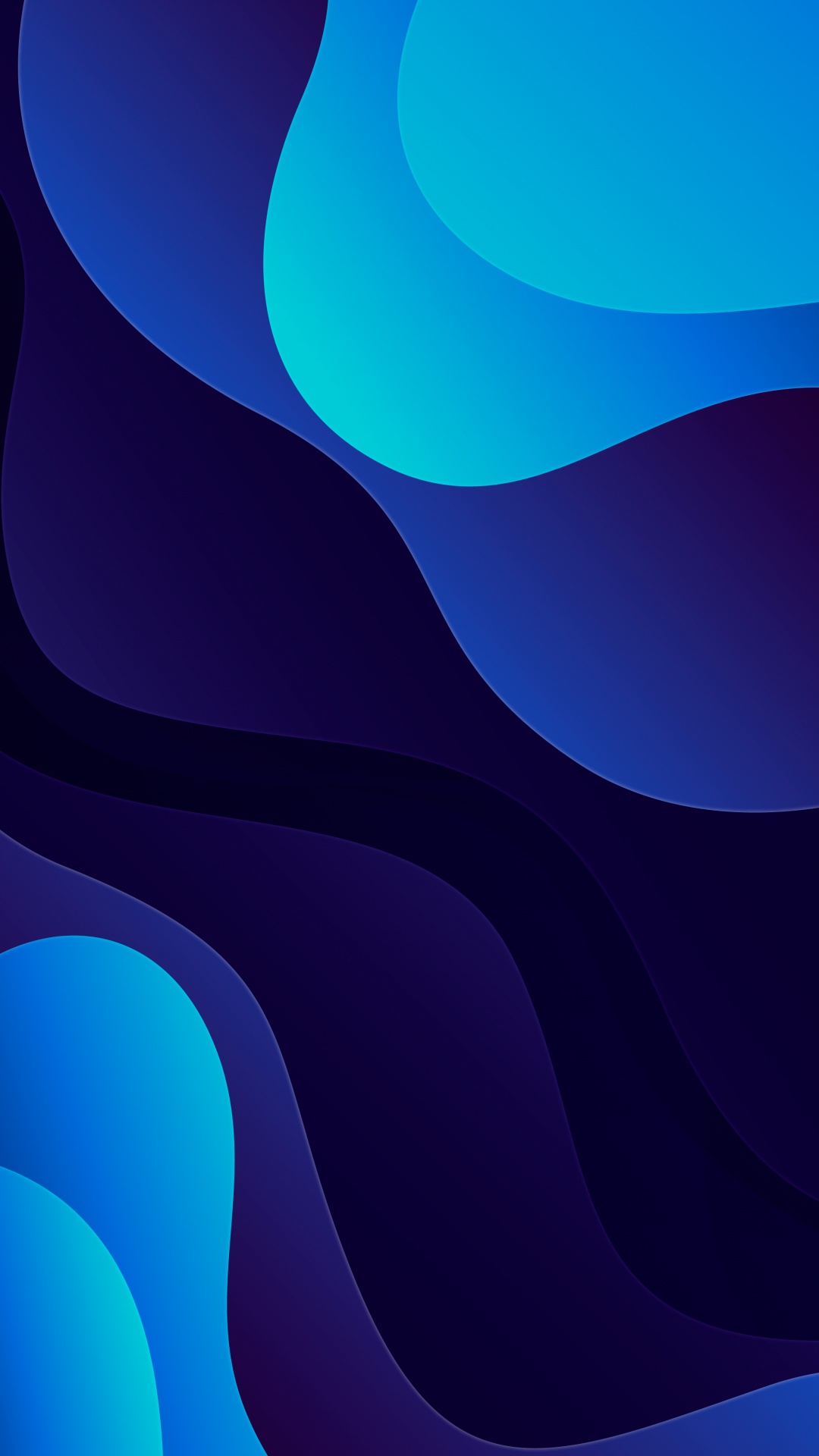 Обои синий кобальт, лазурный, арт, Аква, склон в разрешении 1080x1920