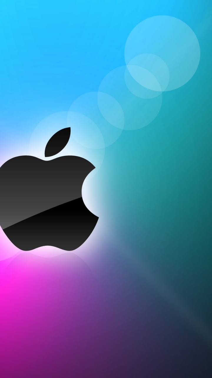 Обои apple, сердце, лого, графика, атмосфера в разрешении 720x1280