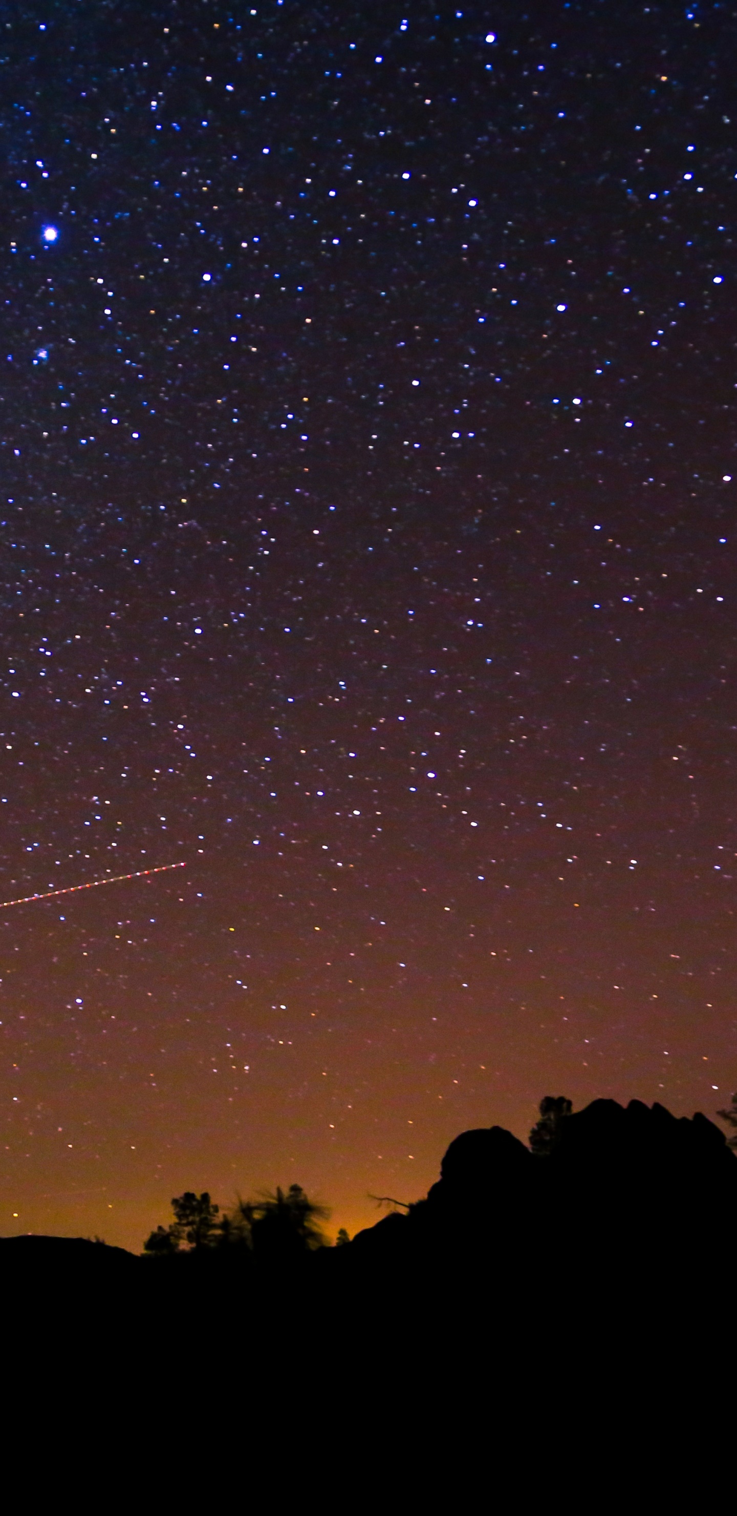 Обои ночное небо, природа, ночь, звезда, Астрономия в разрешении 1440x2960