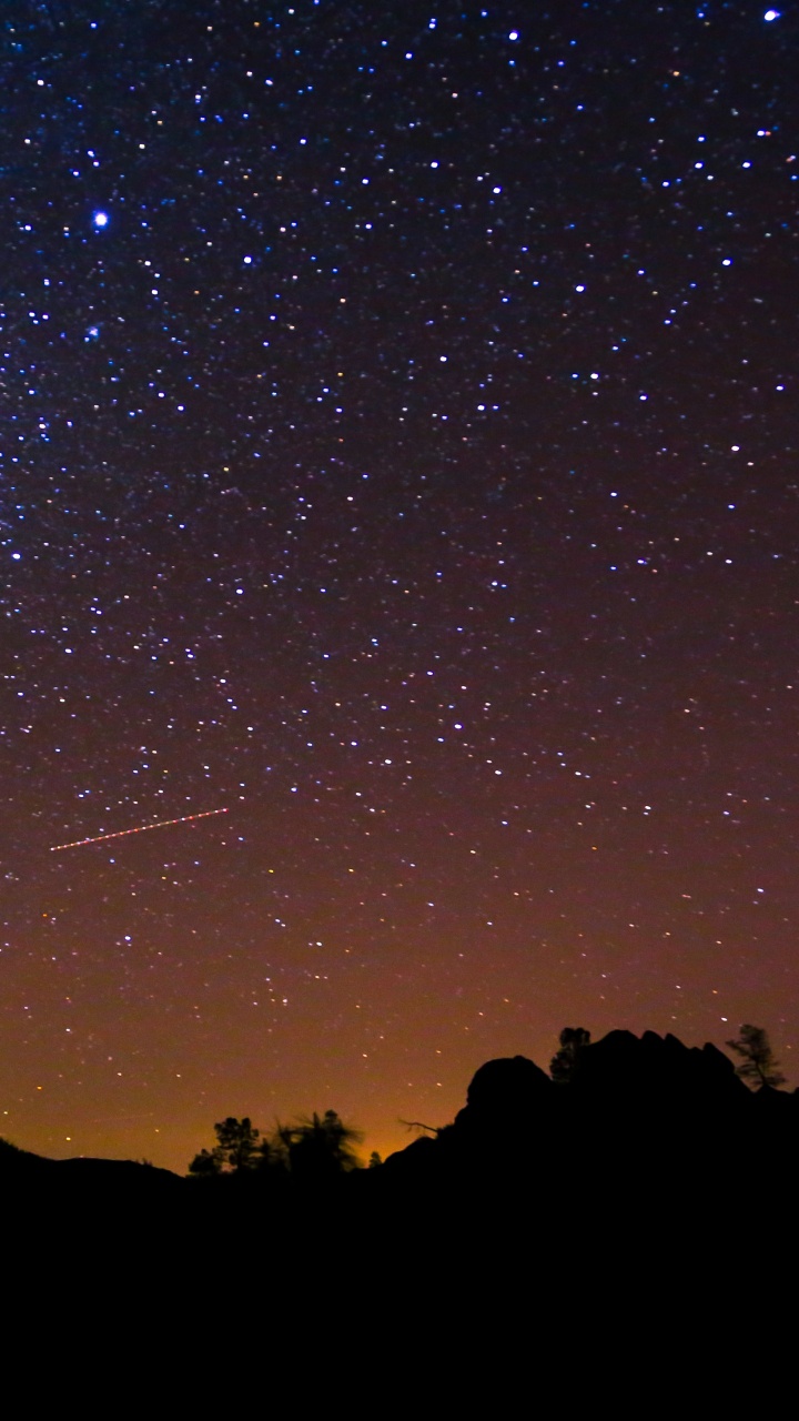 Обои ночное небо, природа, ночь, звезда, Астрономия в разрешении 720x1280