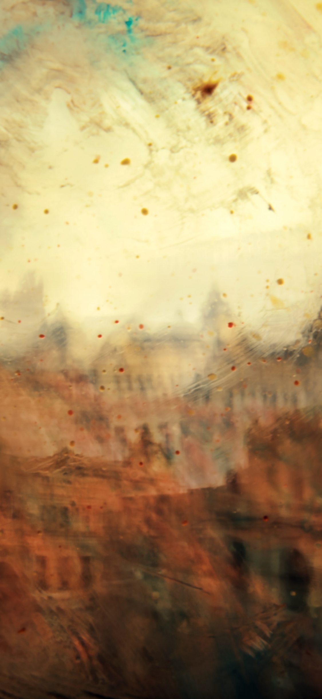 Обои воображение, солнечный свет, акварельная живопись, визуальное искусство, небо в разрешении 1125x2436