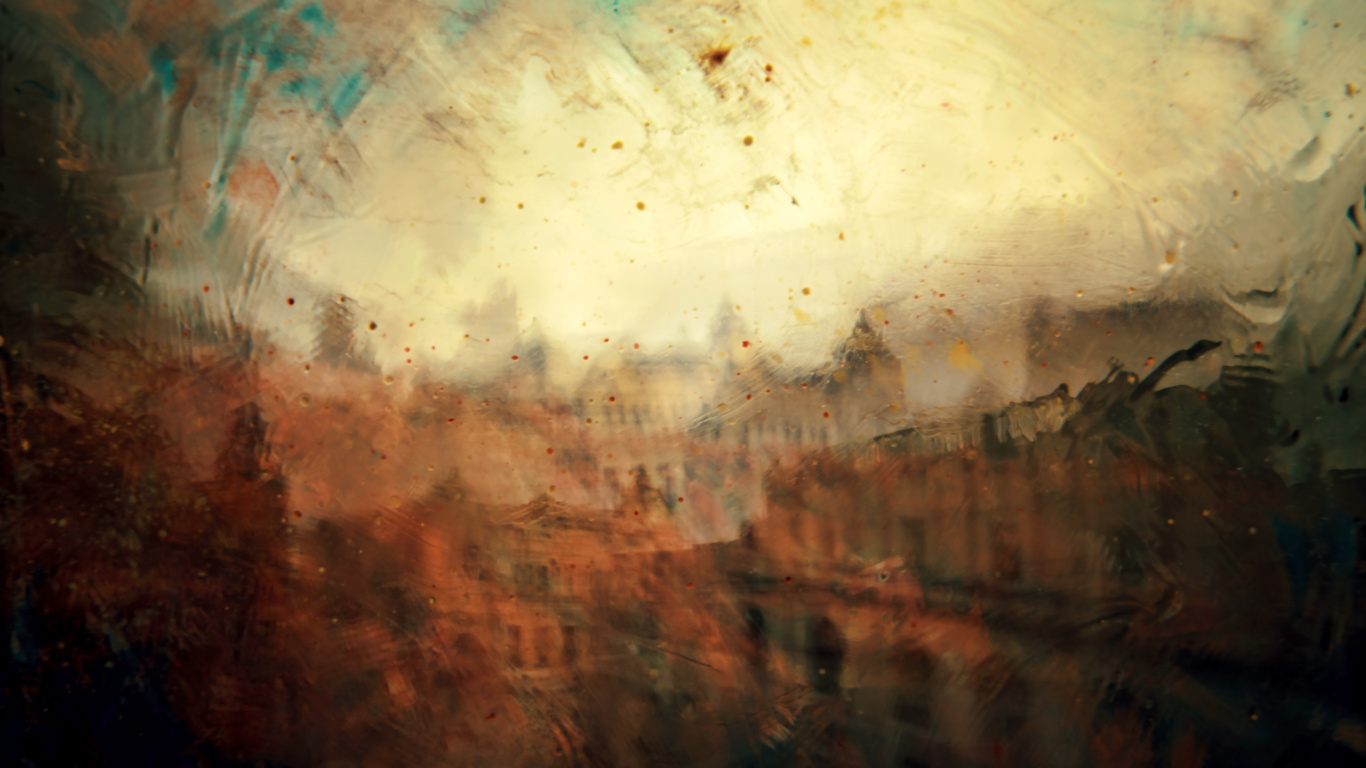 Обои воображение, солнечный свет, акварельная живопись, визуальное искусство, небо в разрешении 1366x768