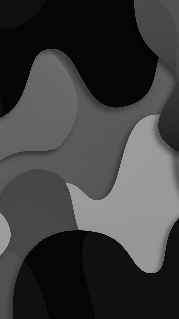 Обои черный и белый, узор, белые, черный, серый цвет в разрешении 720x1280