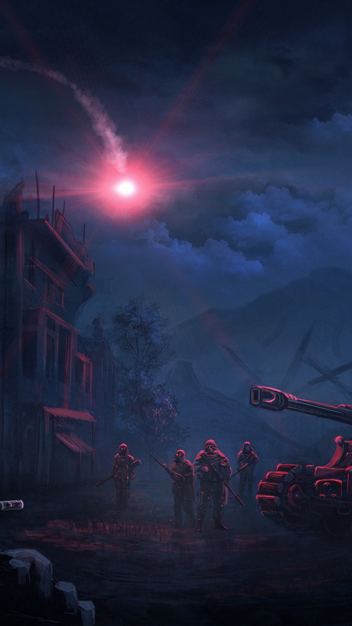 Обои фэнтези, Научная фантастика, темнота, атмосфера, ночь в разрешении 720x1280