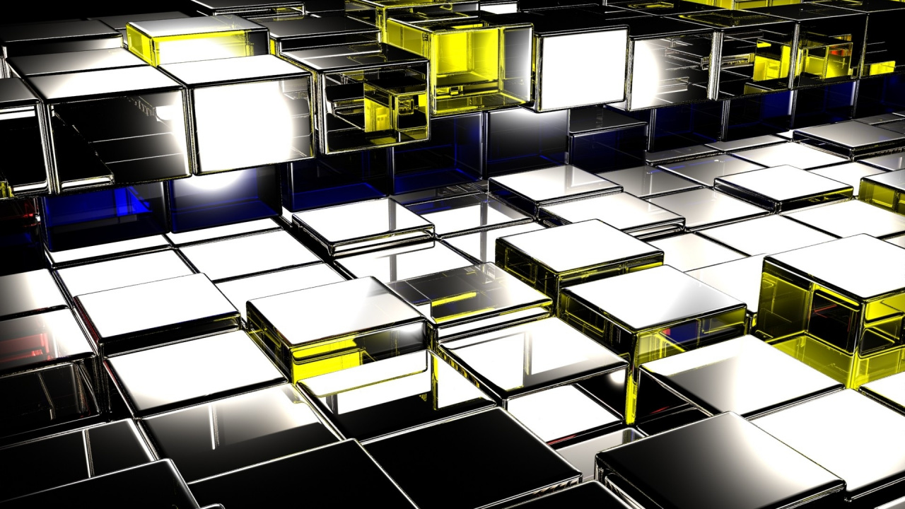 Обои свет, дизайн, симметрия, линии, стекло в разрешении 1280x720