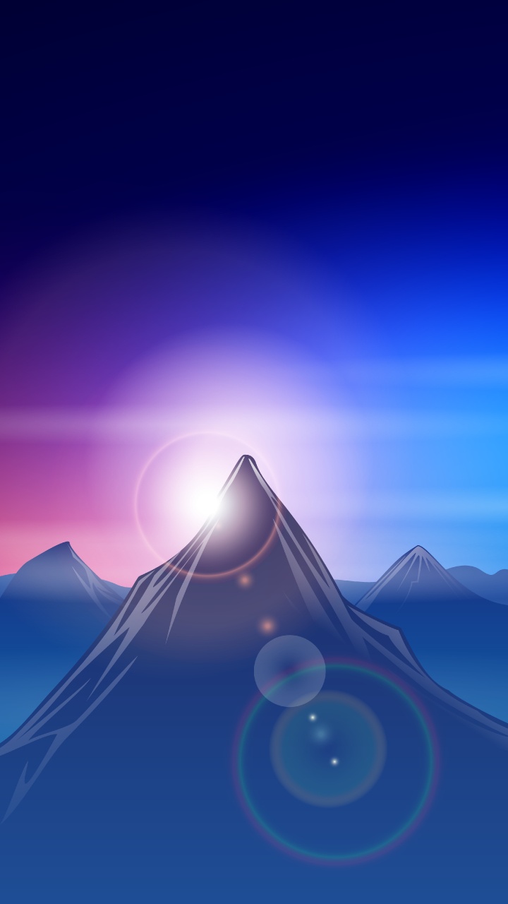 Обои атмосфера, пейзажи гор, экорегион, лазурный, склон в разрешении 720x1280