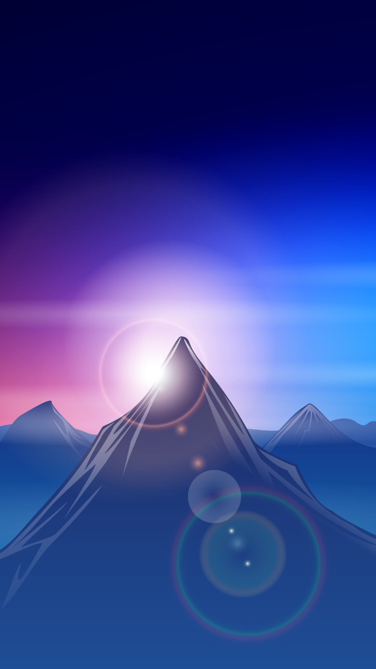 Обои атмосфера, пейзажи гор, экорегион, лазурный, склон в разрешении 750x1334