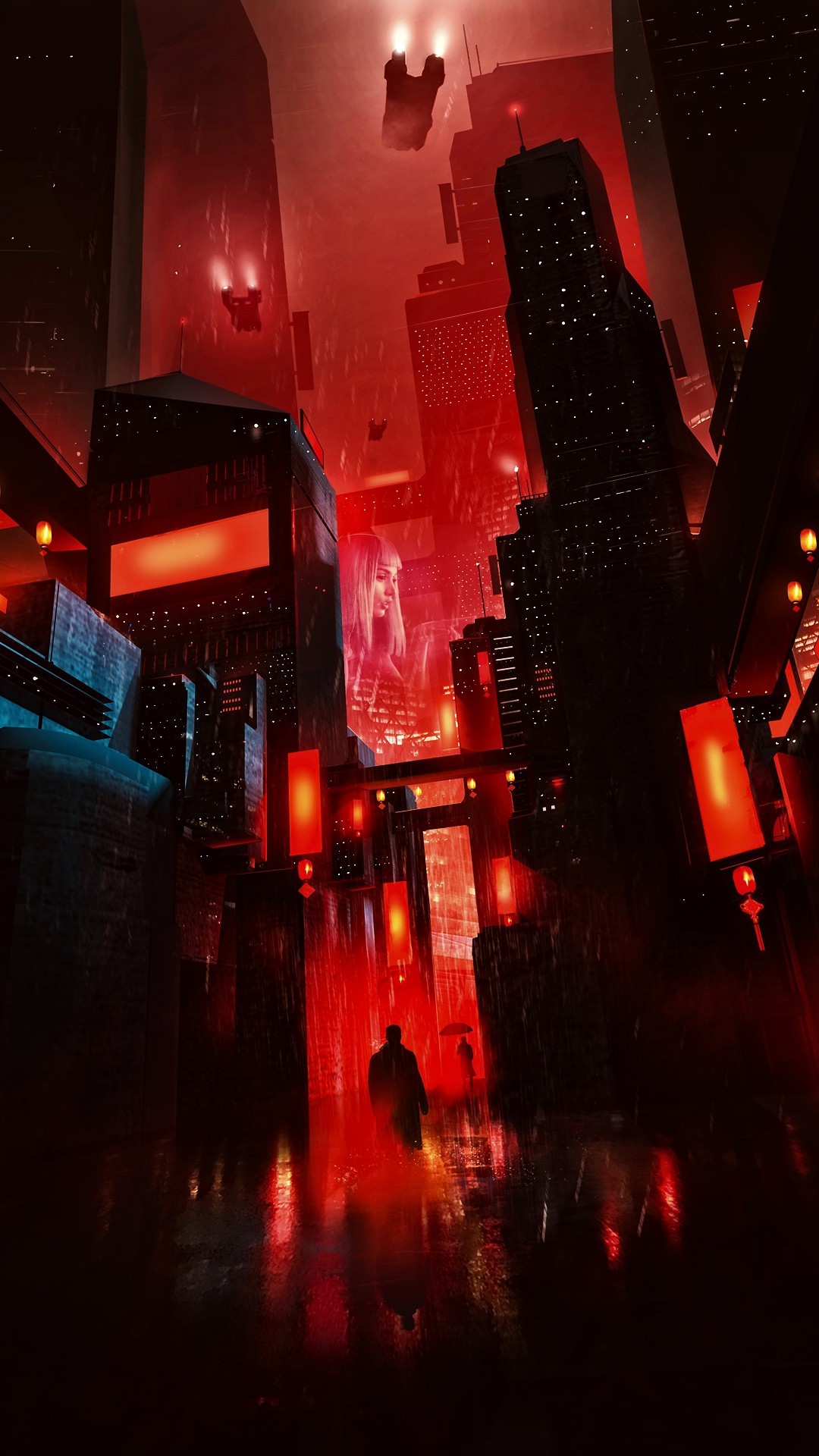 Бегущий по лезвию 2049 арт город