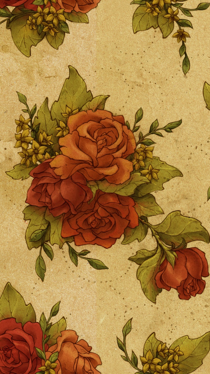 Обои цветочный дизайн, сад роз, цветок, Роза, флористики в разрешении 720x1280