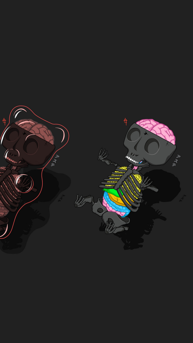 Обои арт, футболка, живопись, лого, рисование в разрешении 750x1334