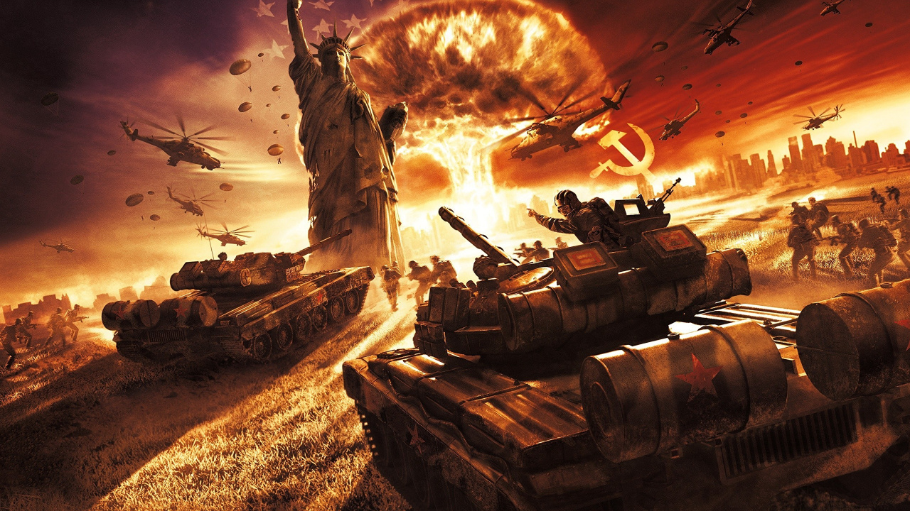 Обои мировая война, третья мировая война, компьютерная игра, оружие, 3 мировая война в разрешении 1280x720