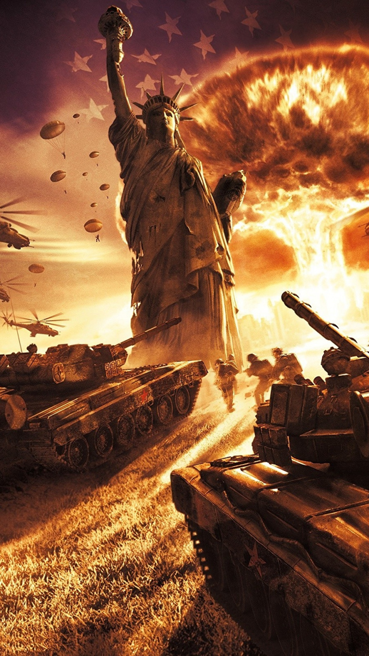 Обои мировая война, третья мировая война, компьютерная игра, оружие, 3 мировая война в разрешении 750x1334