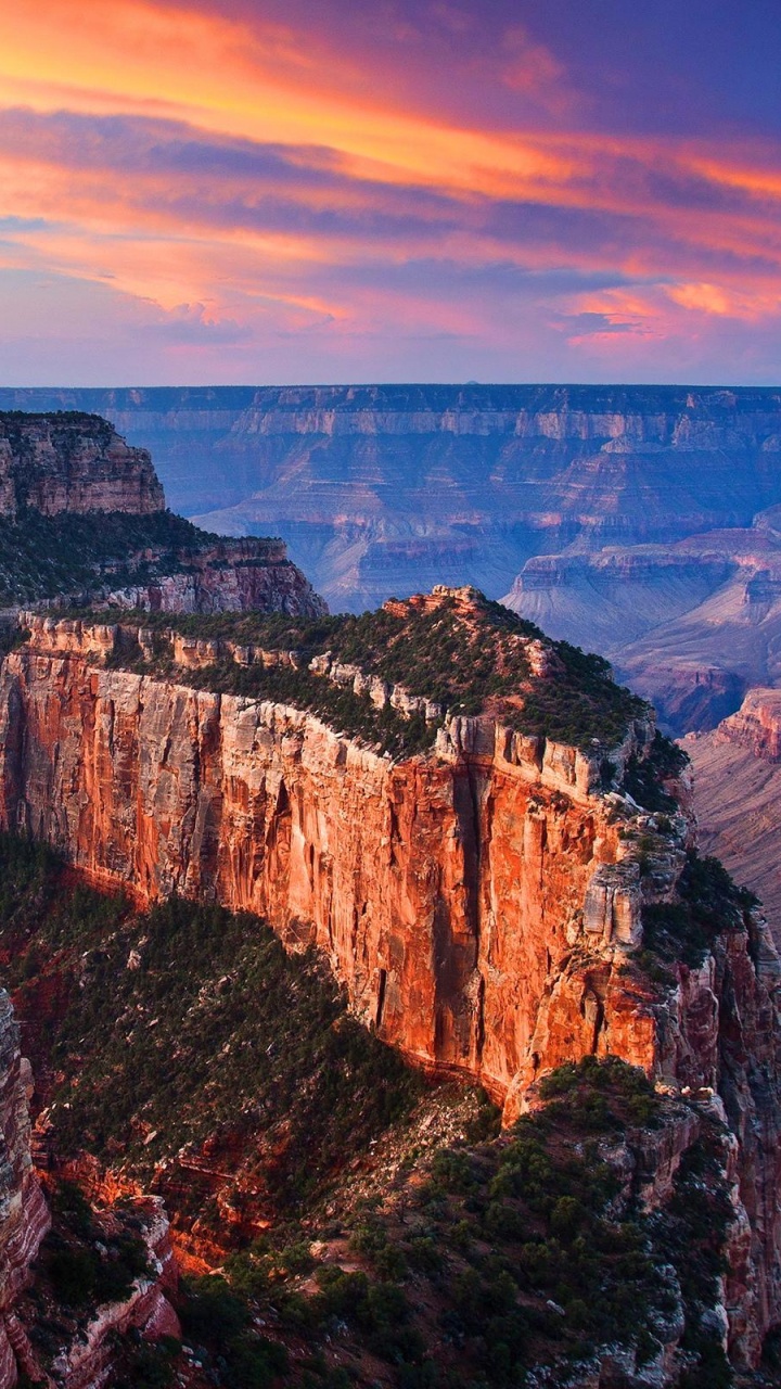 Обои большой каньон, Гранд Каньон Виллидж, национальный парк, каньон, формирование в разрешении 720x1280