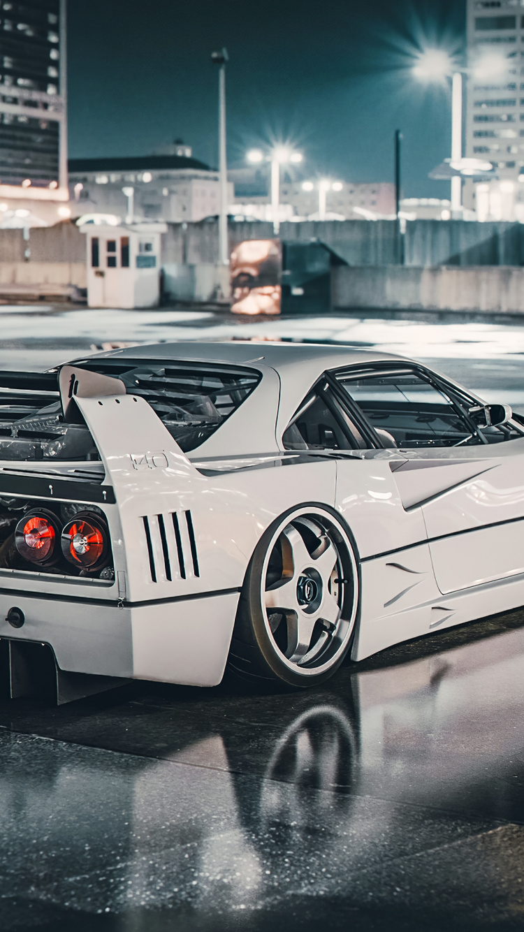 Обои Феррари ф40, авто, Ferrari, суперкар, спорткар в разрешении 750x1334