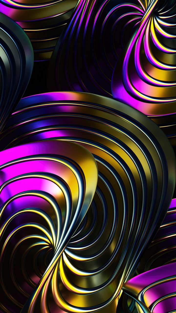 Обои фрактальное искусство, арт, цифровое искусство, дизайн, красочность в разрешении 720x1280