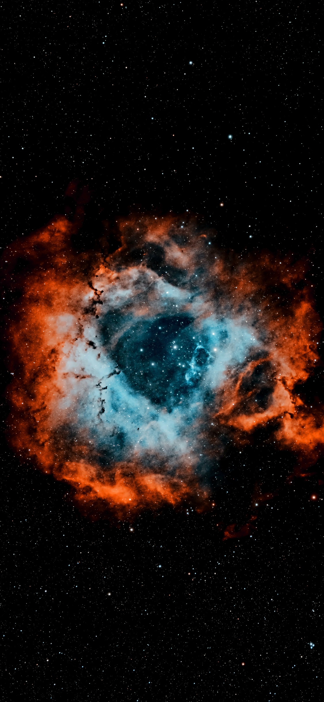 Обои туманность, Астрономия, атмосфера, мир, Галактика в разрешении 1125x2436