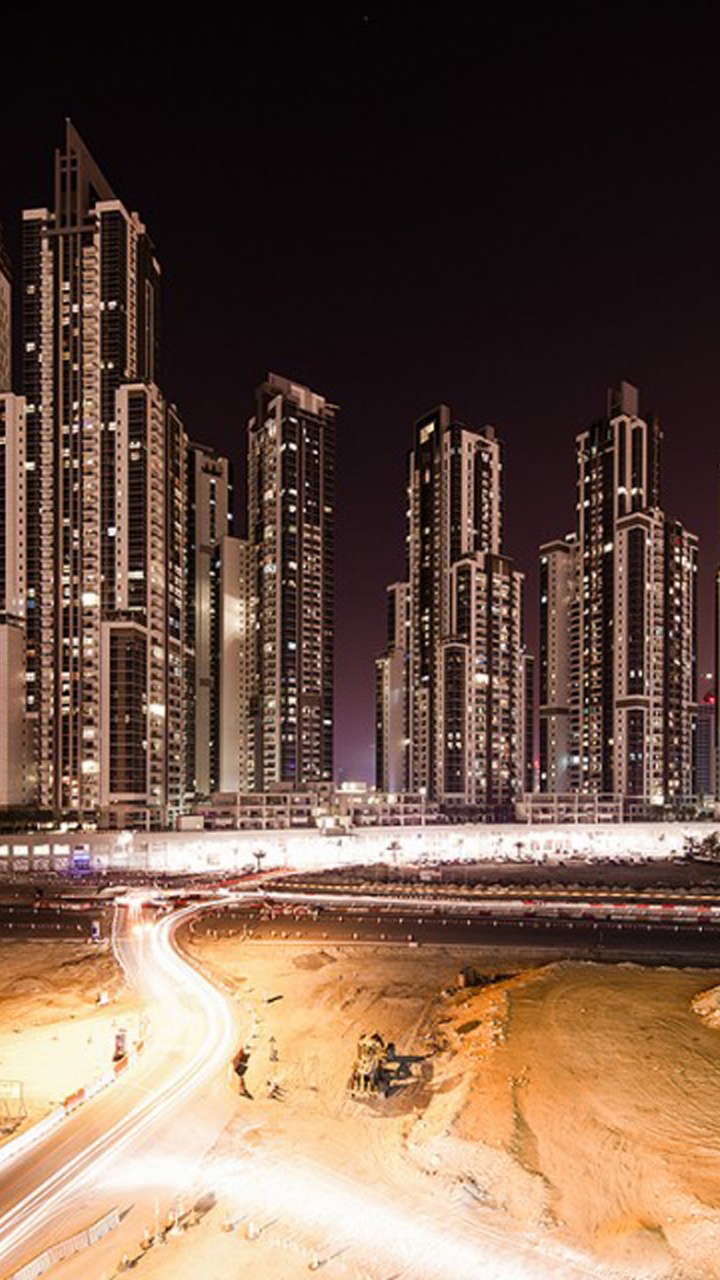 Обои городской пейзаж, небоскреб, город, метрополия, городской район в разрешении 720x1280