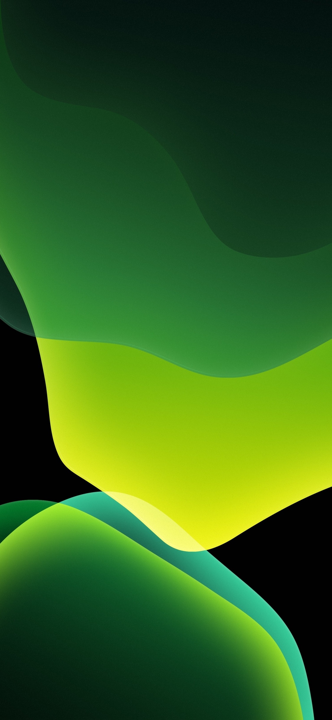 Обои iOS 13, ios, яблоко, красочность, полутона и оттенки в разрешении 1125x2436