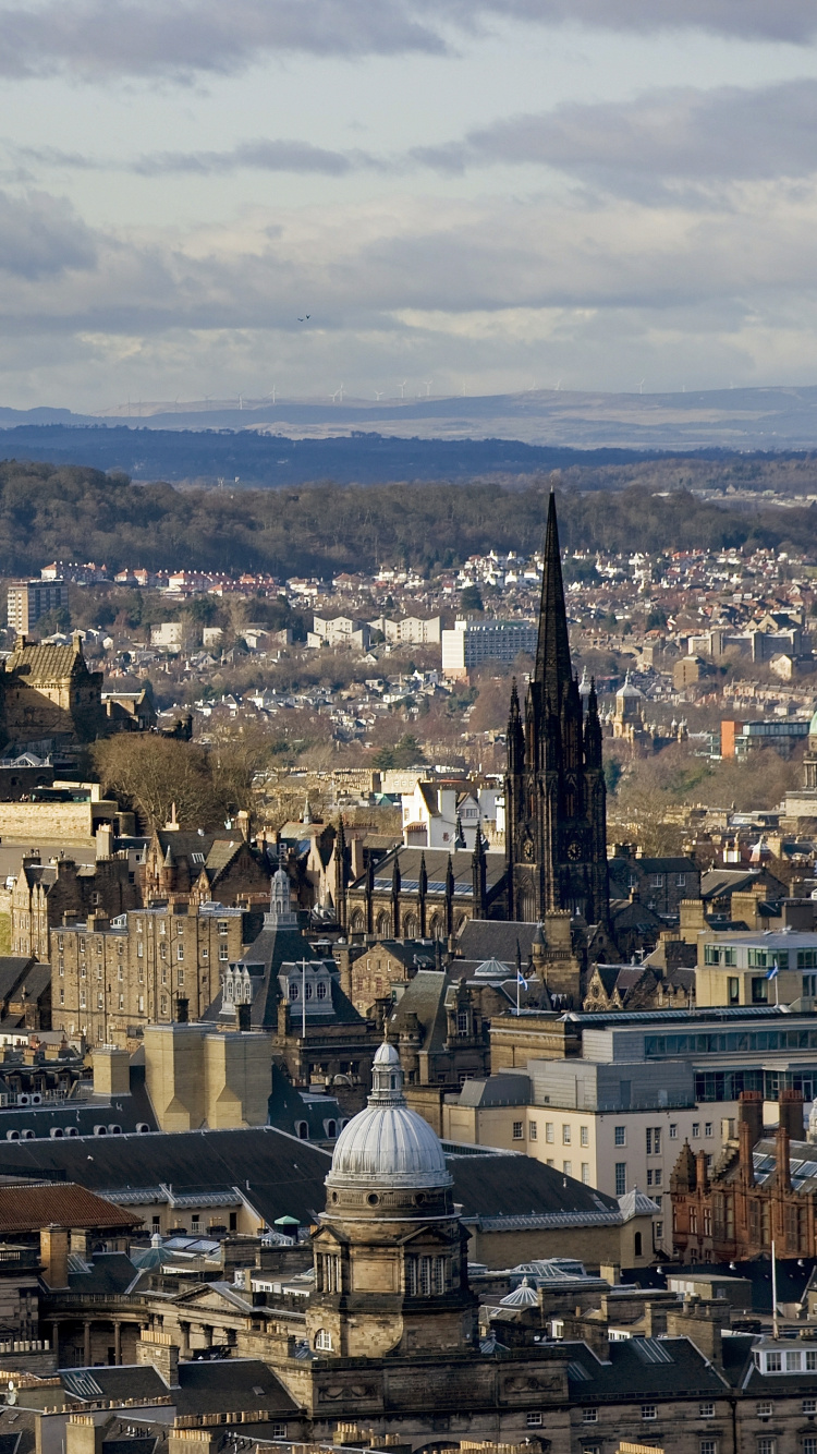 Обои Эдинбургский Замок, замок, Дворец Линлитгоу, городской пейзаж, город в разрешении 750x1334
