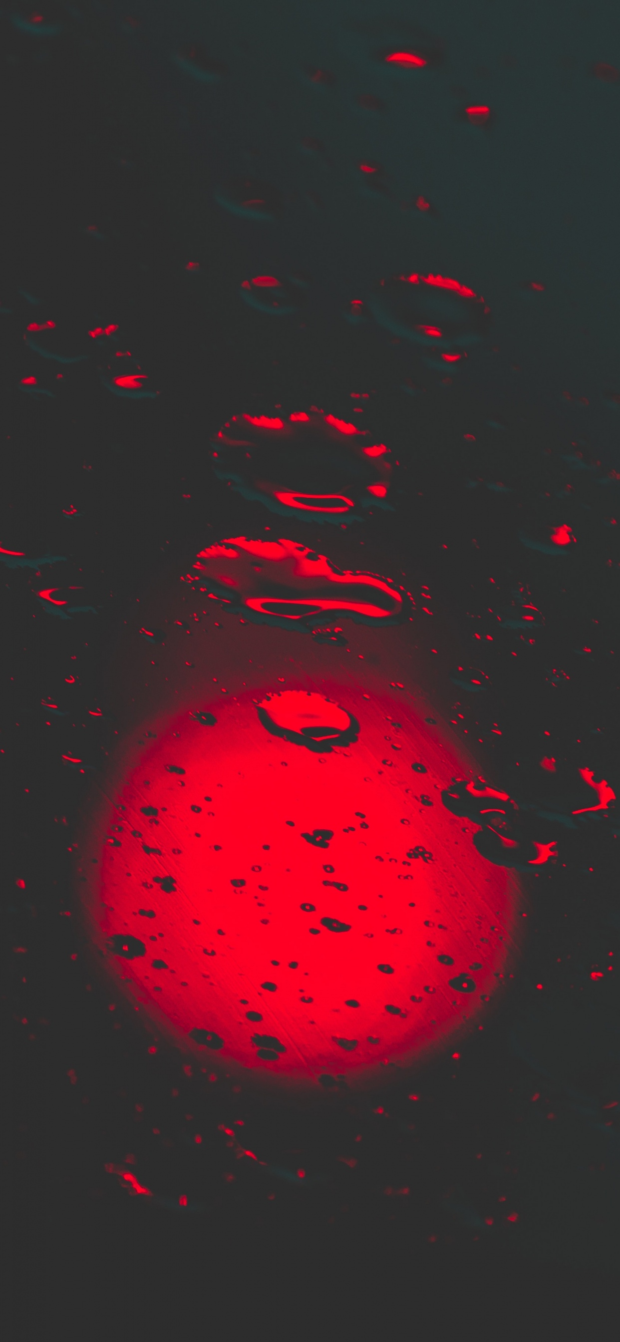 Обои боке, красный цвет, космос, астрономический объект, темнота в разрешении 1242x2688