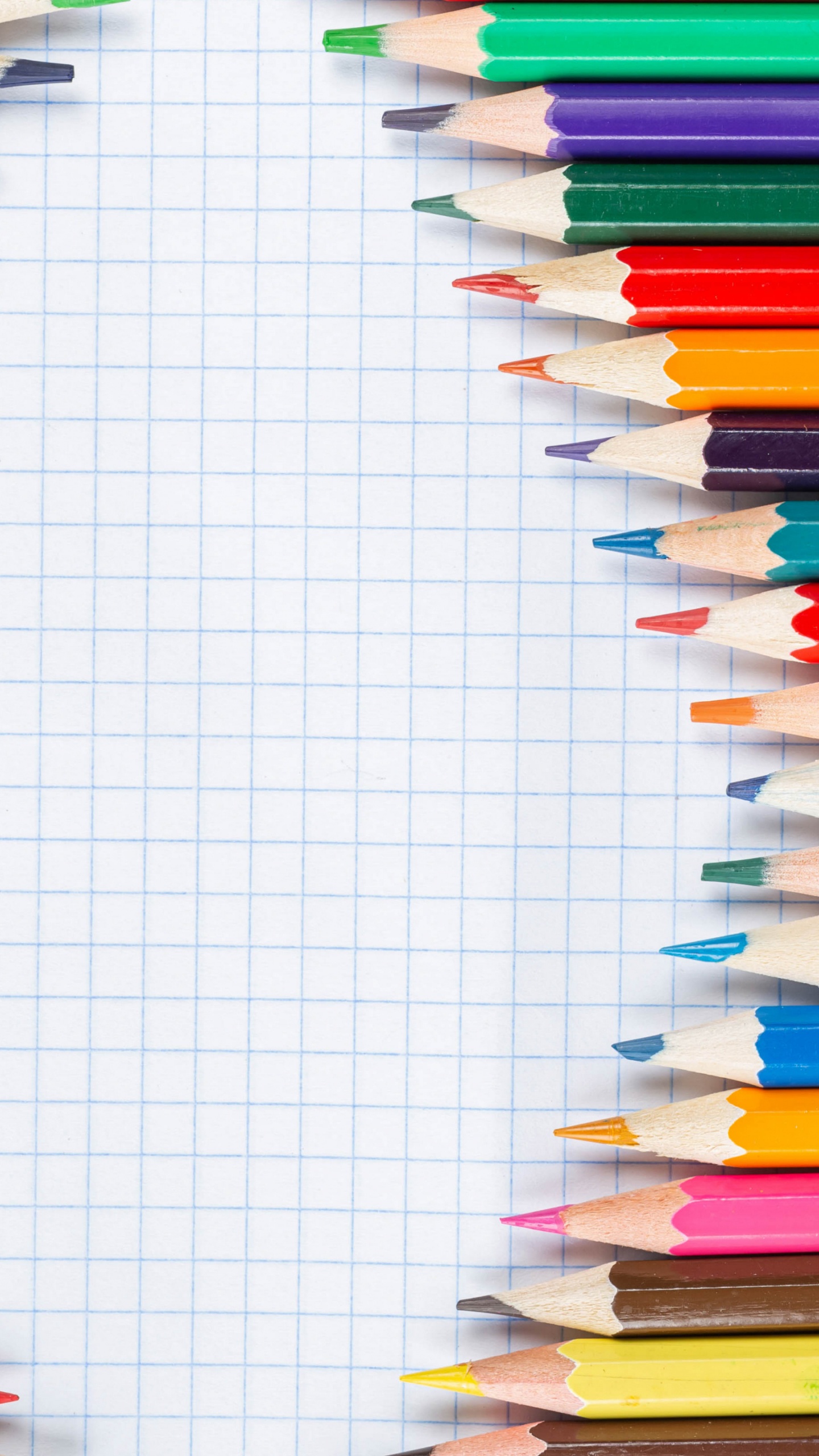 Обои карандаш, красочность, написание реализации, линия, прямоугольник в разрешении 1440x2560