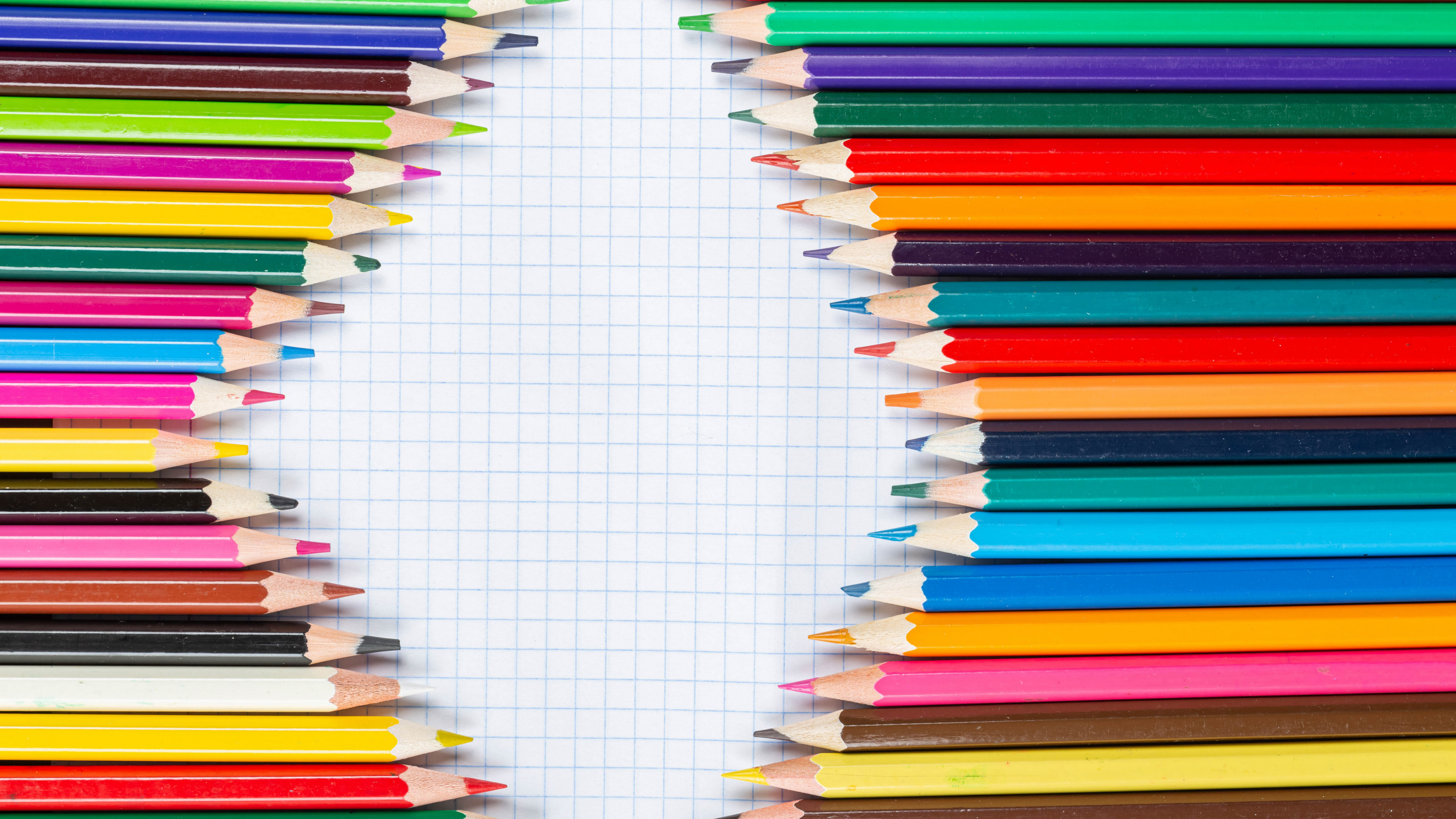 Обои карандаш, красочность, написание реализации, линия, прямоугольник в разрешении 3840x2160