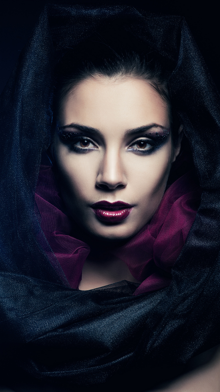 Обои красота, очаровательный маникюрный спа, векторная графика, губа, подбородок в разрешении 750x1334