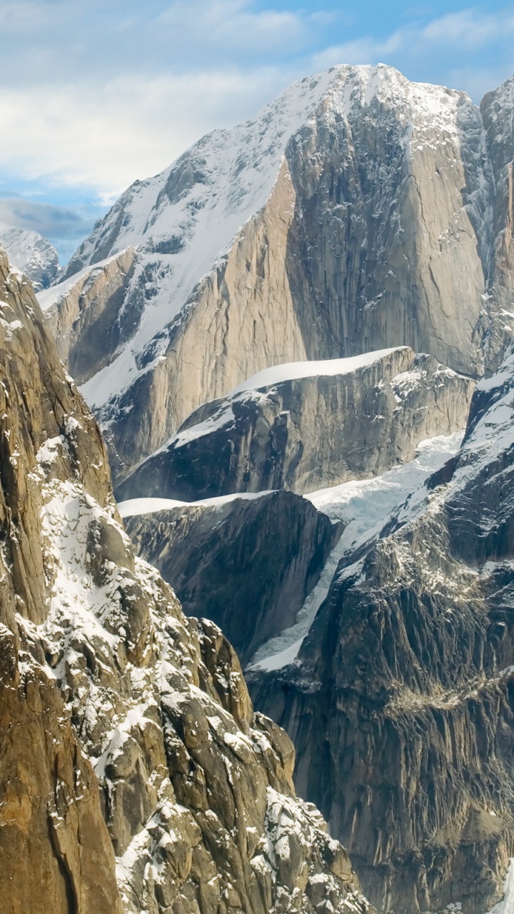 Обои iMac, Операционная система, яблоко, macbook, гора в разрешении 720x1280